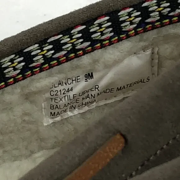 Girl Mia Women Sz 9M Blanche Taupe Leather Suede SlipOn Flats Loafers Moccasins - Picture 7 of 9